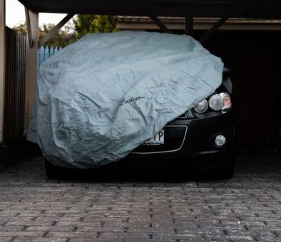 Barina under car cover