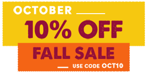 october Fall Sale 10% Off